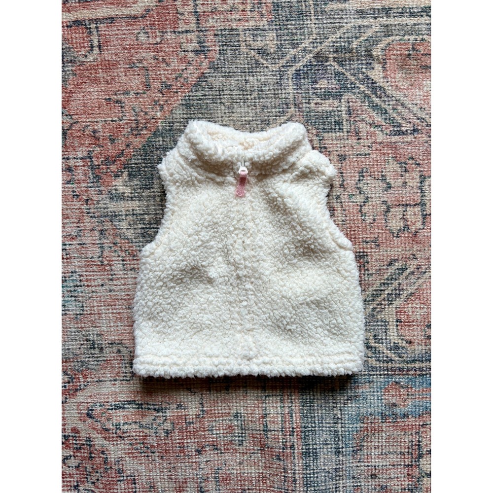 Just One You by Carters Girls NB Cream Sherpa Fleece Vest JOY90880-IGP